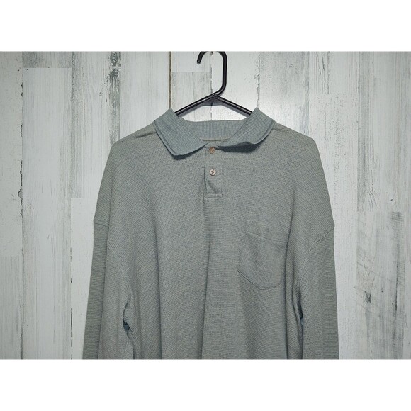 Field & Stream Men's XL Long Sleeve Thermal Polo Shirt - Picture 3 of 6